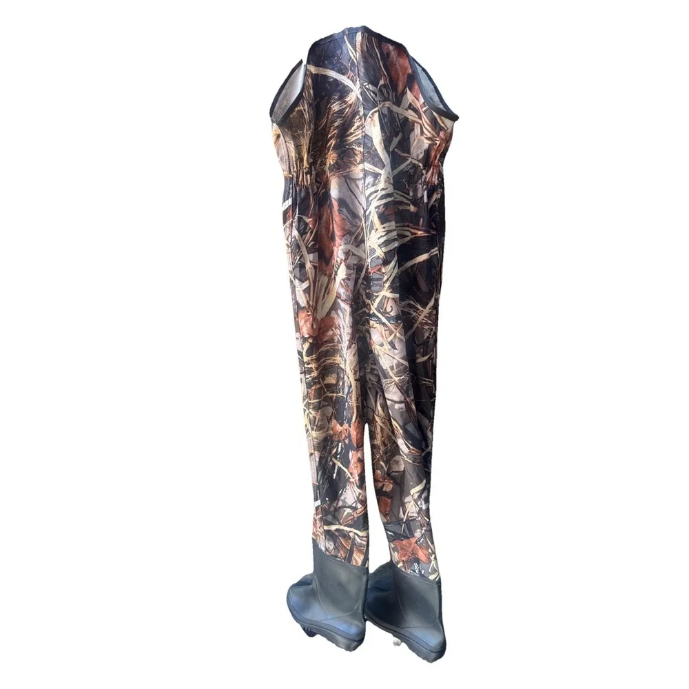 3-Ply‎ Nylon/PVC Fishing Hunting Waterproof Chest Waders w/Boots For Men&Women S